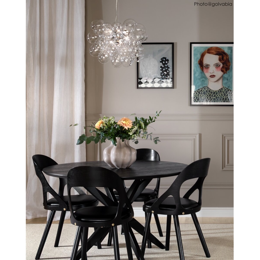 ByRydens - Candeeiro suspenso GROSS 8xG9/4W/230V transparente diâmetro 50 cm