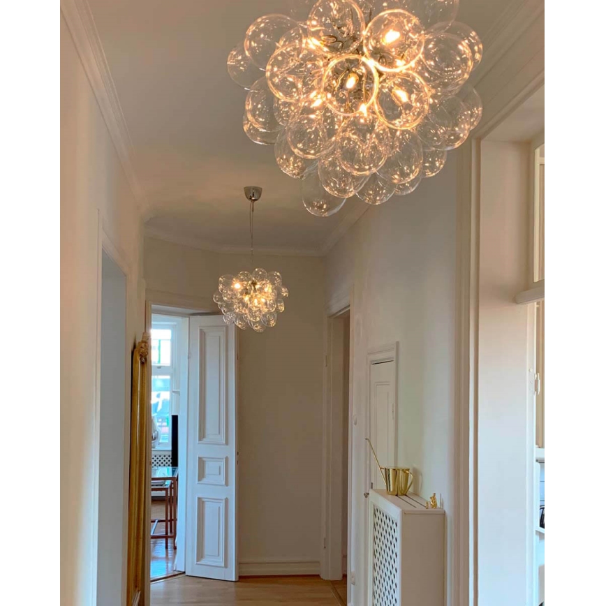 ByRydens - Candeeiro suspenso GROSS 8xG9/4W/230V transparente diâmetro 50 cm