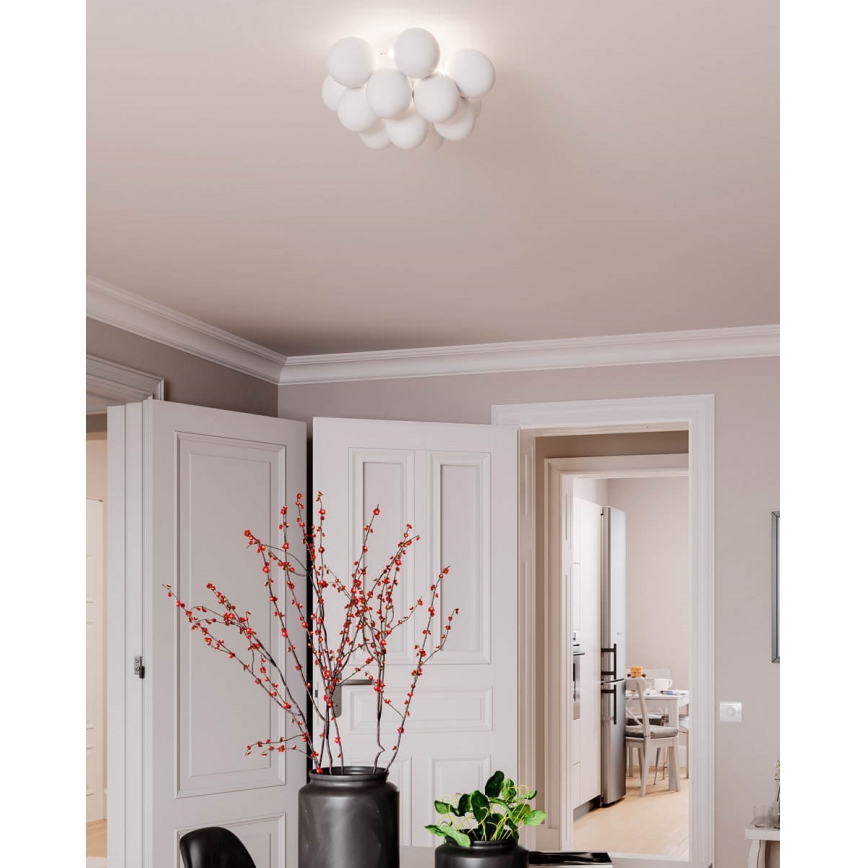 ByRydens - Iluminação de teto GRANDE 3xG9/4W/230V branco diâmetro 30 cm