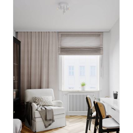 ByRydens - Foco CORRECT 3xGU10/7W/230V branco diâmetro 20 cm