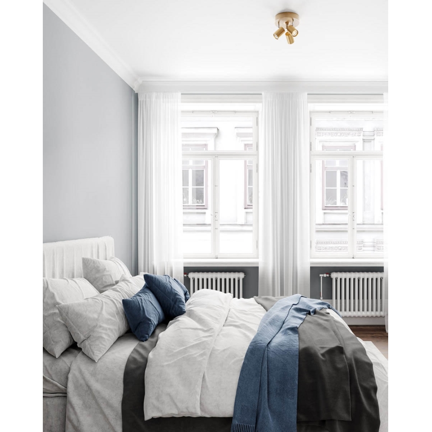 ByRydens - Candeeiro de focos CORRECT 3xGU10/7W/230V dourado Ø 20 cm