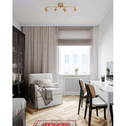 ByRydens - Foco CORRECT 4xGU10/7W/230V dourado