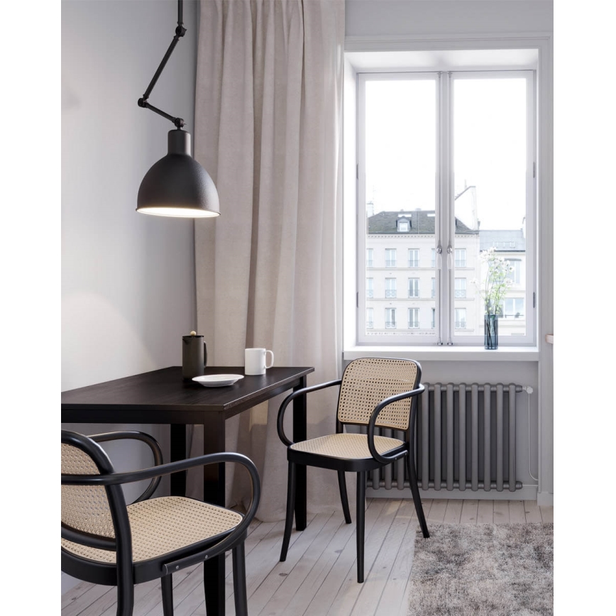 ByRydens - Lustre com haste BAZAR 1xE27/5W/230V preto