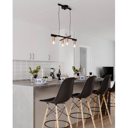 ByRydens - Lustre suspenso por cabo ZEONA 4xE27/5W/230V