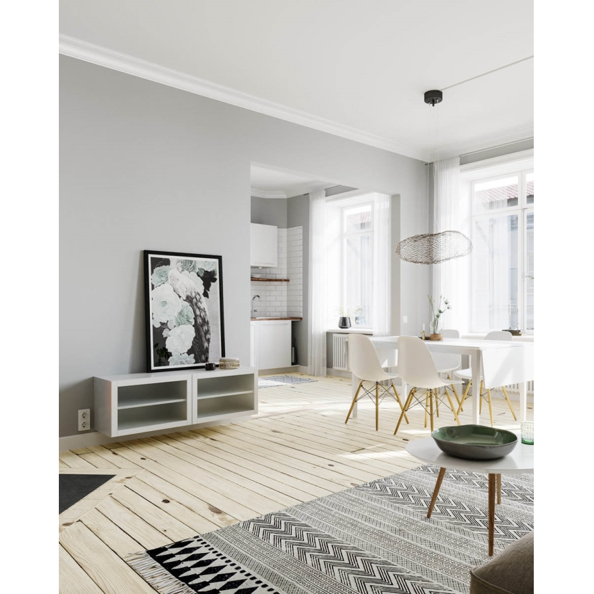 ByRydens - Candeeiro suspenso LED HAYDEN LED/15W/230V preto