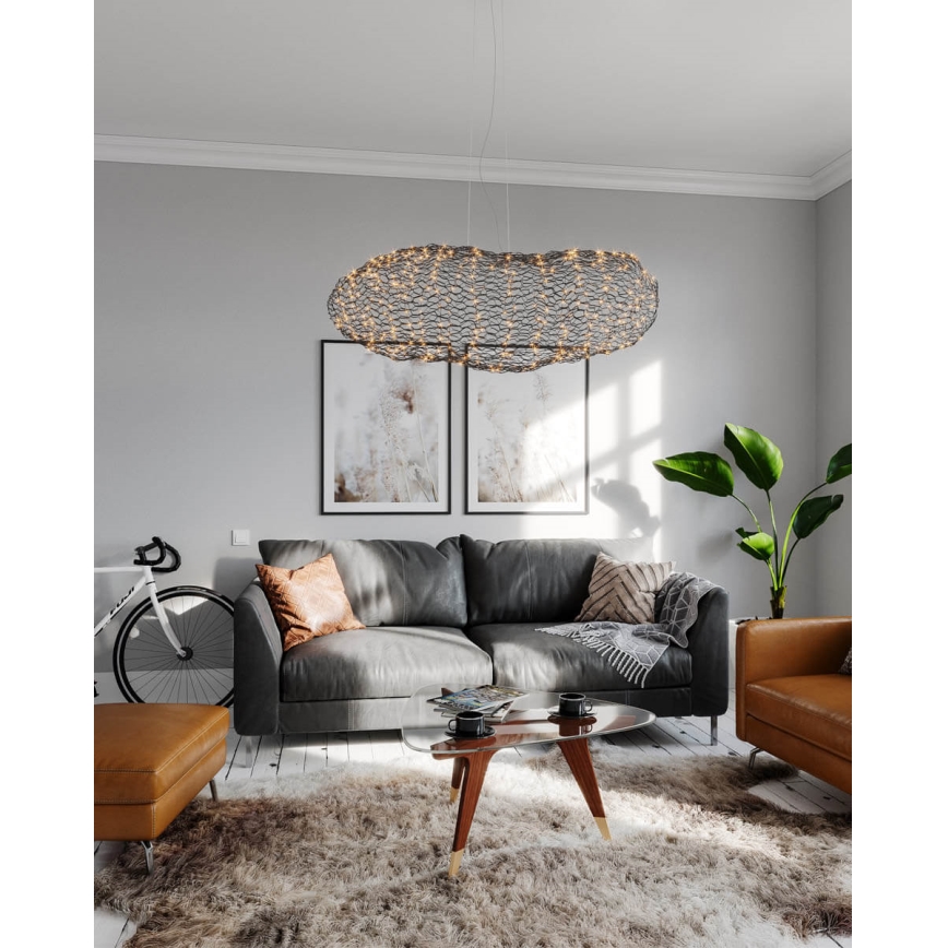 ByRydens - Candeeiro suspenso LED HAYDEN LED/20W/230V preto