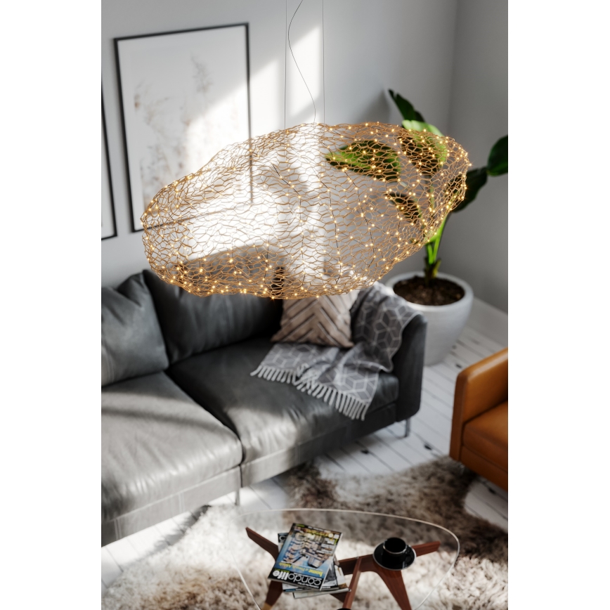 ByRydens - Candeeiro suspenso LED HAYDEN LED/20W/230V dourado