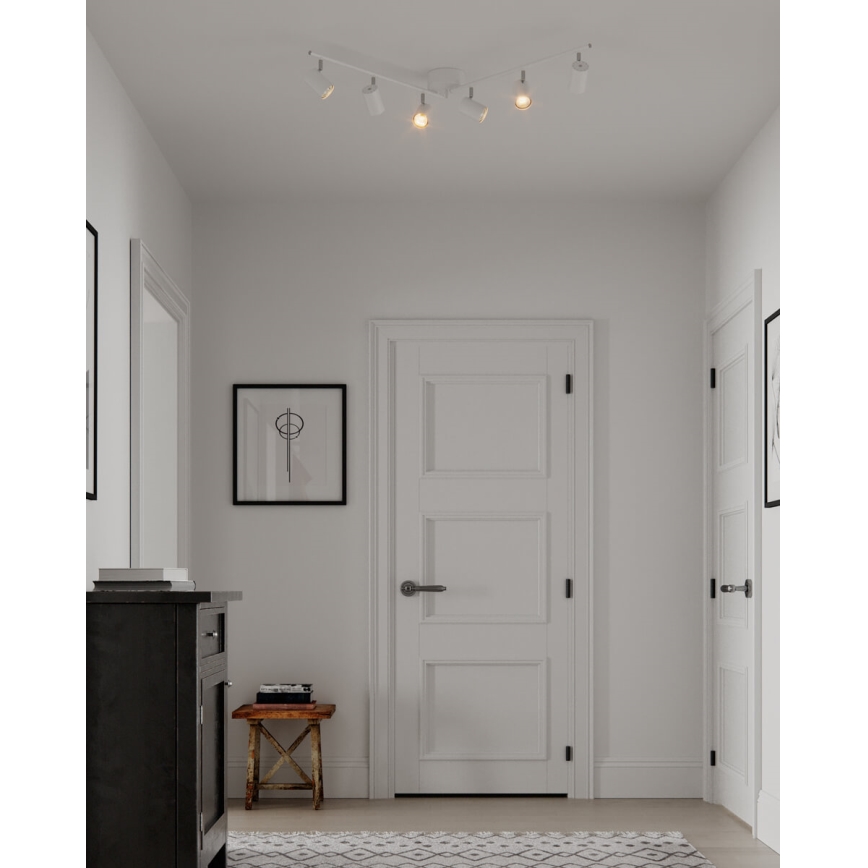 ByRydens - Foco CORRECT 6xGU10/7W/230V branco