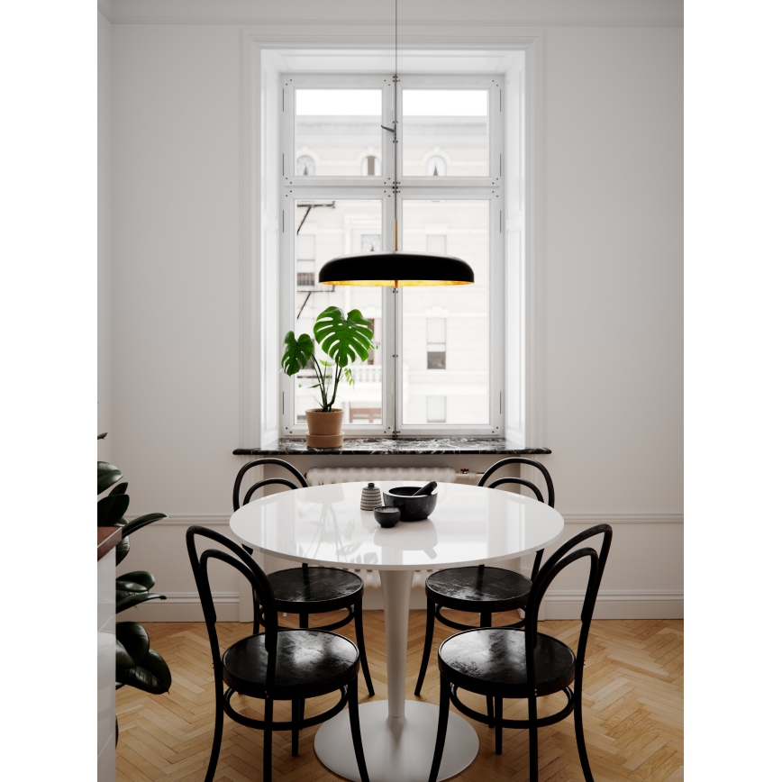 ByRydens - Candeeiro suspenso SHELBY 3xG9/5W/230V preto diâmetro 50 cm