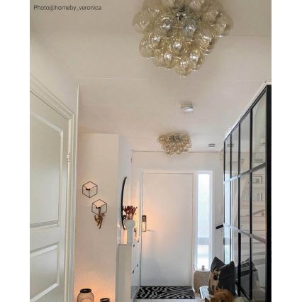 ByRydens - Iluminação de teto GROSS 6xG9/5W/230V fumado/castanho diâmetro 50 cm