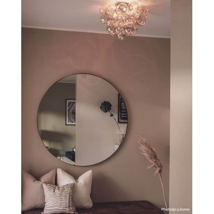 ByRydens - Iluminação de teto GROSS 6xG9/5W/230V fumado/castanho diâmetro 50 cm