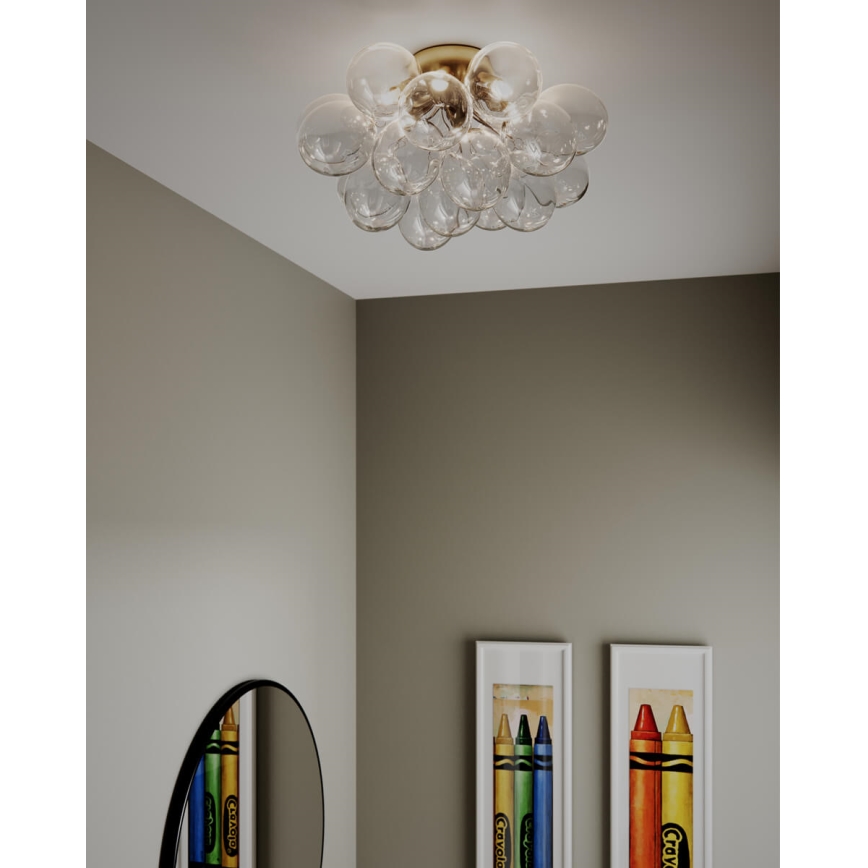 ByRydens - Candeeiro de tecto GROSS 6xG9/5W/230V transparente diâmetro 50 cm