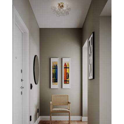 ByRydens - Candeeiro de tecto GROSS 6xG9/5W/230V transparente diâmetro 50 cm