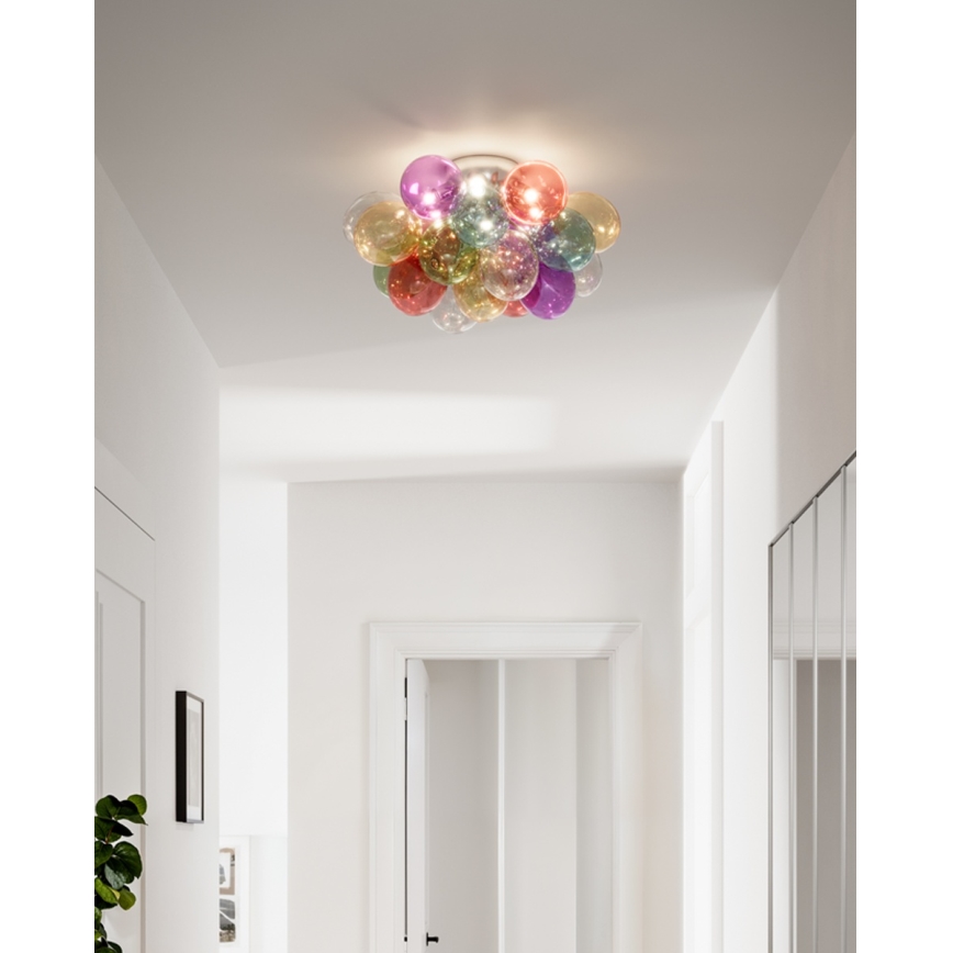 ByRydens - Candeeiro de teto GROSS 6xG9/5W/230V multicolorido Ø 50 cm