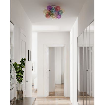 ByRydens - Candeeiro de teto GROSS 6xG9/5W/230V multicolorido Ø 50 cm
