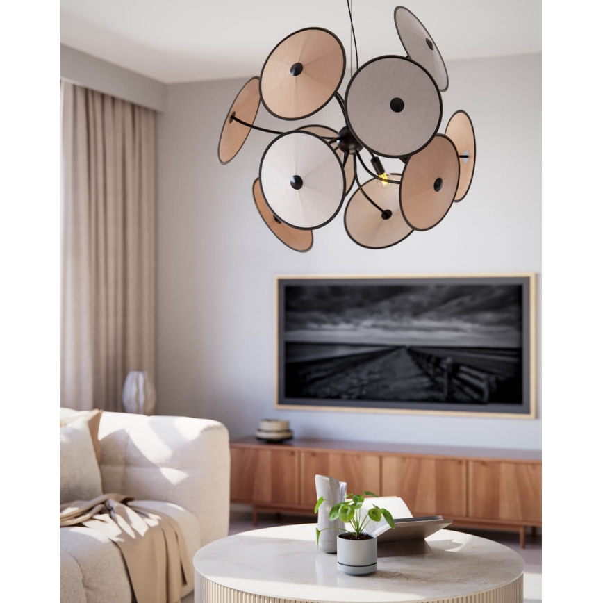 ByRydens - Candeeiro pendente suspenso por cabo CAPPELLO 4xE14/5W/230V