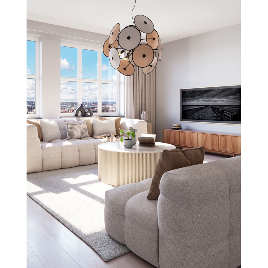 ByRydens - Candeeiro pendente suspenso por cabo CAPPELLO 4xE14/5W/230V