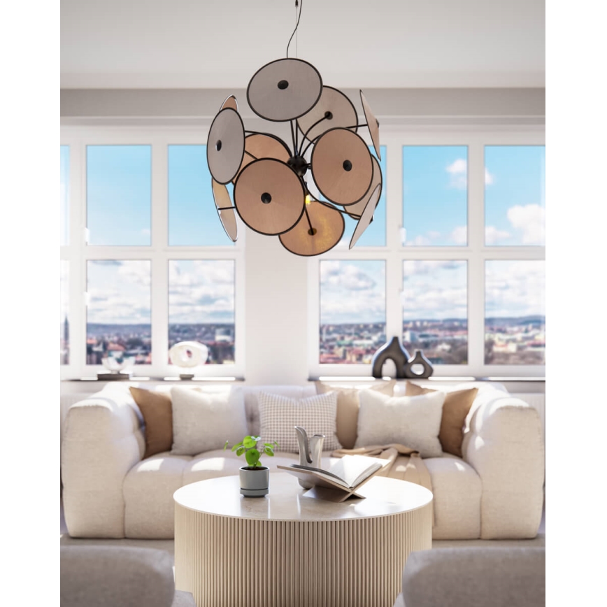 ByRydens - Candeeiro pendente suspenso por cabo CAPPELLO 4xE14/5W/230V