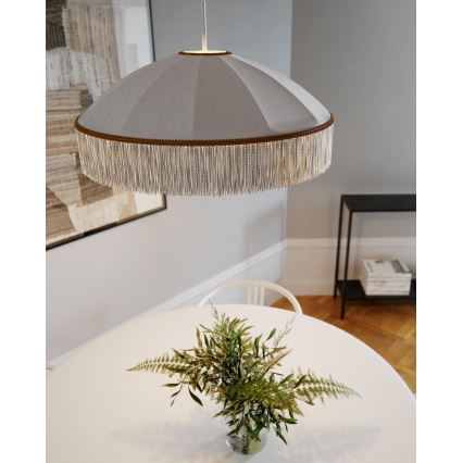 ByRydens - Lustre suspenso com cabo FRANCIS 1xE27/5W/230V cor creme