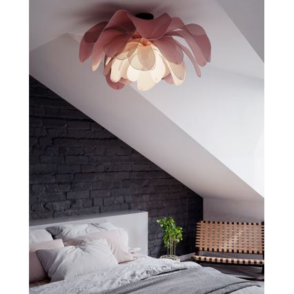 ByRydens - Lustre de teto fixo LOU LOU 1xE27/8W/230V rosa