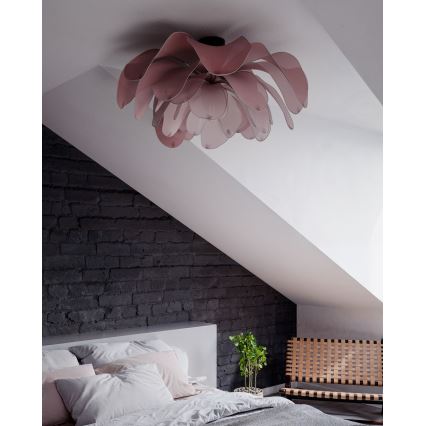 ByRydens - Lustre de teto fixo LOU LOU 1xE27/8W/230V rosa