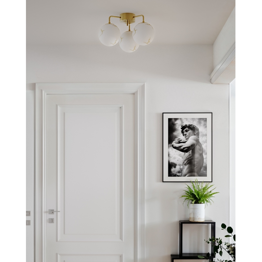 ByRydens - Lustre de tecto sobreposto BELLAGIO 3xE27/8W/230V