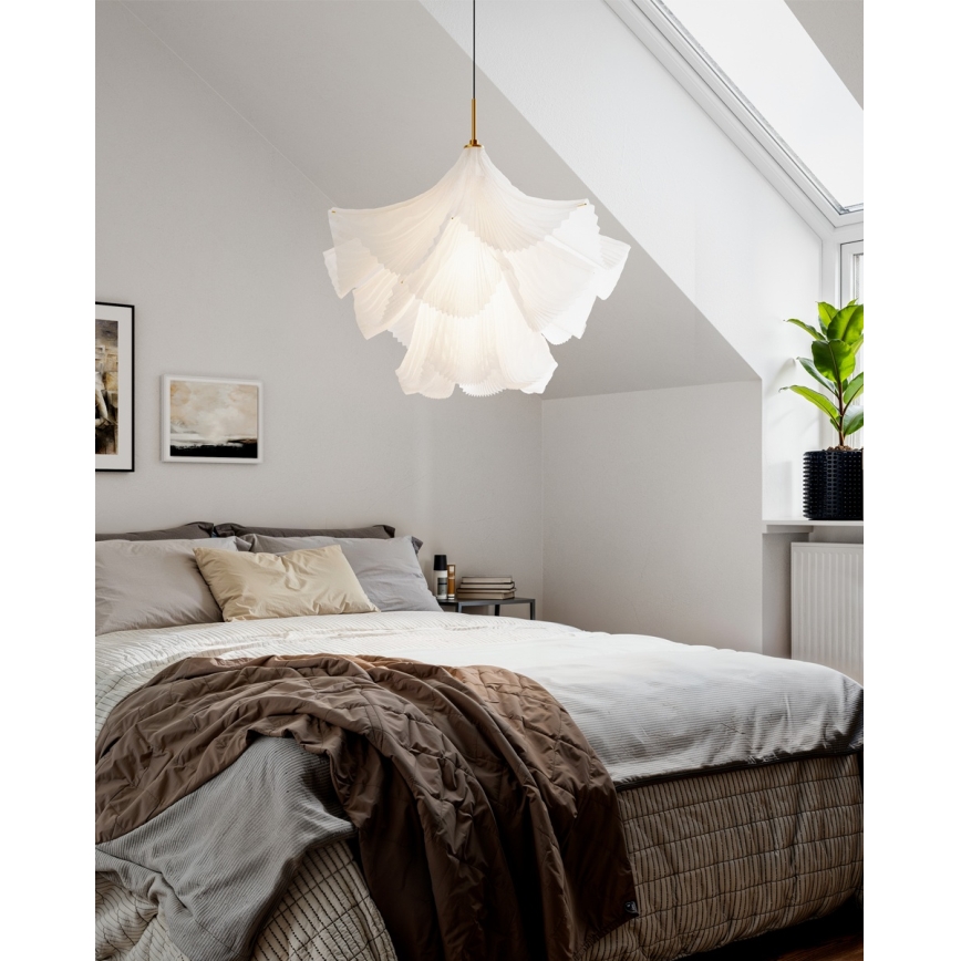 ByRydens - Lustre pendente com cabo JULIETTE 1xE27/8W/230V branco