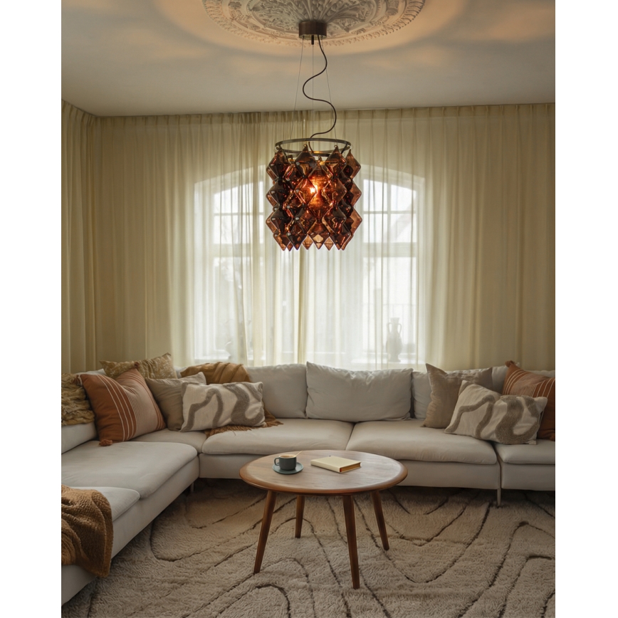 ByRydens - Candeeiro pendente em cabo GEMMA 1xE27/5W/230V