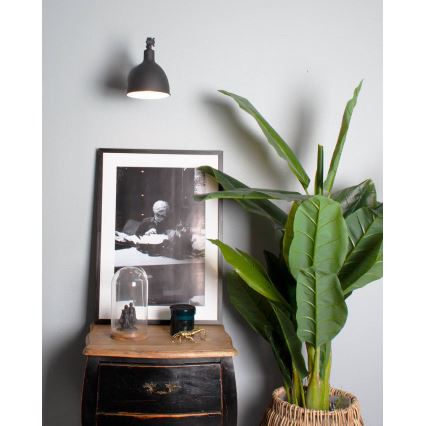 ByRydens - Candeeiro de parede BAZAR MINI 1xE27/5W/230V preto