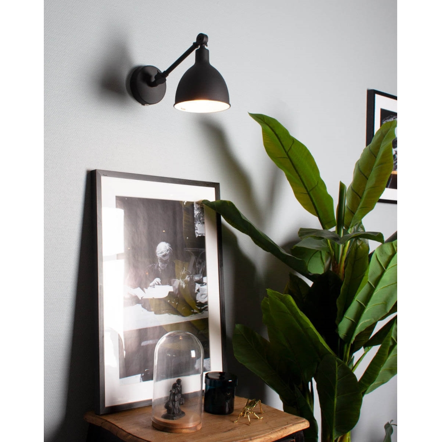 ByRydens - Candeeiro de parede BAZAR MINI 1xE27/5W/230V preto