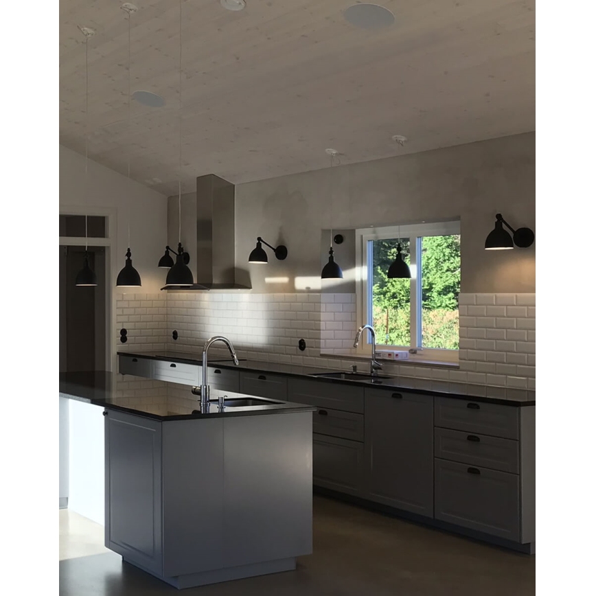 ByRydens - Candeeiro de parede BAZAR MINI 1xE27/5W/230V preto