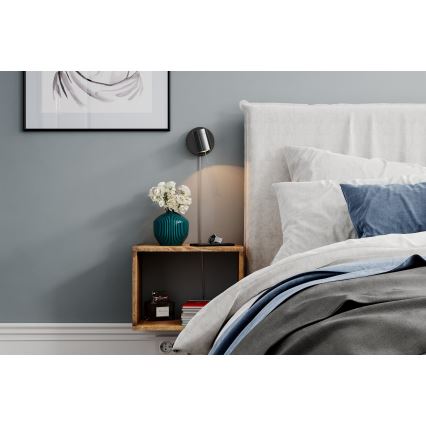 ByRydens - Foco de parede com regulação CORRECT 1xGU10/7W/230V preto