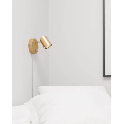ByRydens - Foco de parede com regulação CORRECT 1xGU10/7W/230V dourado