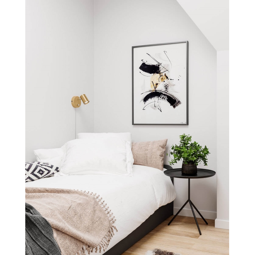 ByRydens - Foco de parede com regulação CORRECT 1xGU10/7W/230V dourado