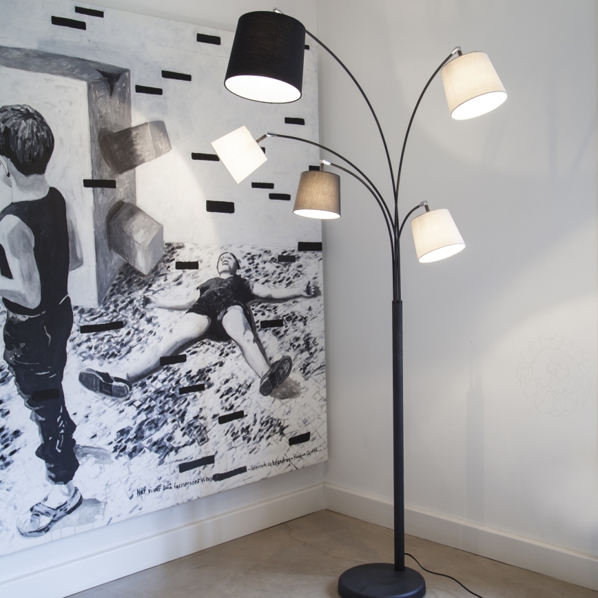 ByRydens - Candeeiro de chão FOGGY 5xE14/5W/230V