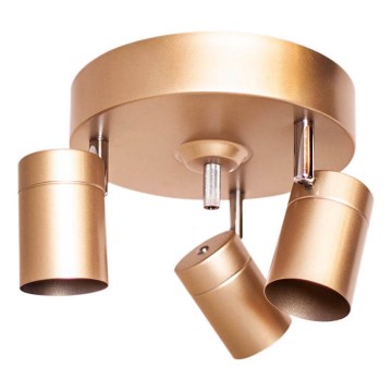 ByRydens - Candeeiro de focos CORRECT 3xGU10/7W/230V dourado Ø 20 cm