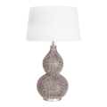 ByRydens - Candeeiro de mesa LOFTY 1xE27/5W/230V branco/prateado