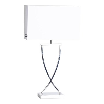 ByRydens - Candeeiro de mesa OMEGA 1xE27/5W/230V branco/cromado brilhante