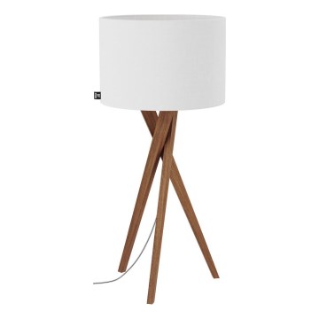 ByRydens - Candeeiro de mesa VEGA 1xE27/8W/230V branco/carvalho