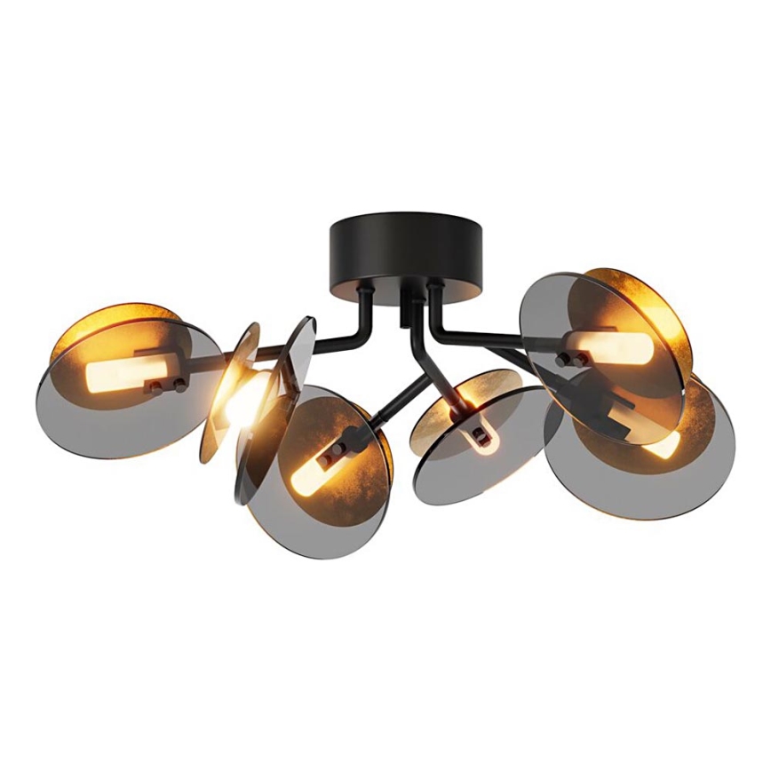 ByRydens - Candeeiro integrado TURNO 6xG9/4W/230V dourado/preto