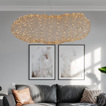 ByRydens - Candeeiro suspenso LED HAYDEN LED/20W/230V dourado