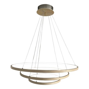 ByRydens - Candeeiro suspenso LED TRIONE LED/45W/230V castanho diâmetro 80 cm