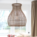 ByRydens - Candeeiro suspenso SEAGRASS 1xE27/8W/230V bege diâmetro 49 cm