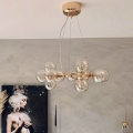 ByRydens - Candeeiro suspenso SPLENDOR 15xG9/5W/230V fumado/castanho diâmetro 58 cm