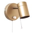 ByRydens - Foco de parede com regulação CORRECT 1xGU10/7W/230V dourado