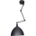 ByRydens - Lustre com haste BAZAR 1xE27/5W/230V preto