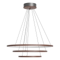 ByRydens - Lustre LED suspenso por cabo TRIONE LED/45W/230V castanho diâmetro 80 cm