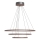ByRydens - Lustre LED suspenso por cabo TRIONE LED/45W/230V castanho diâmetro 80 cm
