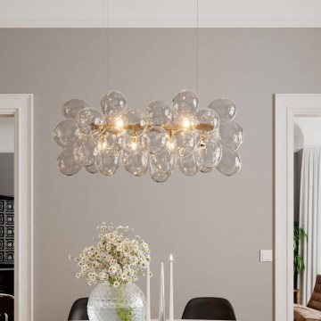 ByRydens - Lustre suspenso por cabo GROSS BAR 8xG9/8W/230V transparente