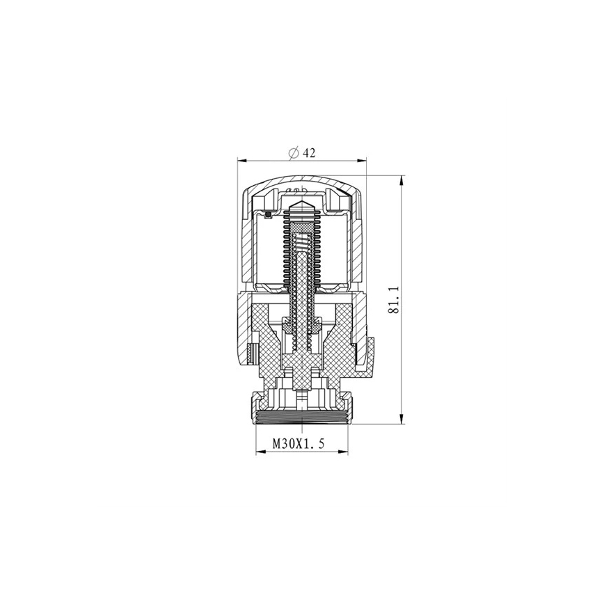 Cabeça termostática M30x1,5